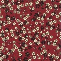 68082 TEJIDO ESTAMPADO MOGAN (01) 1.40 M. 110 GR/M2. ALGODON 100% GRANATE Venta en piezas de 10.00 M