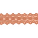 725340-40 GALON TUL BORDADO JULIANA 55 MM POLIAMIDA 50%-ALGODON 50% ARCILLA Venta en piezas de 13.70 M