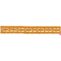 727387-0008 ENTREDOS BOLILLO NIARA 23 MM. POLIESTER 100% NARANJA Venta en piezas de 25.00 M