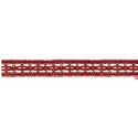727387-0009 ENTREDOS BOLILLO NIARA 23 MM. POLIESTER 100% ROJO Venta en piezas de 25.00 M