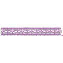 727387-0021 ENTREDOS BOLILLO NIARA 23 MM. POLIESTER 100% LILA Venta en piezas de 25.00 M