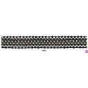 902074-0002 GALON FANTASIA UMAX 25 MM. POLIESTER 100% NEGRO/DORADO Venta en piezas de 18.00 M