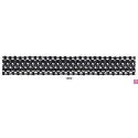 902074-1002 GALON FANTASIA UMAX 25 MM. POLIESTER 100% NEGRO/PLATA Venta en piezas de 18.00 M