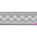 9313-0 PUNTILLA BOLILLO SANTINO 45 MM. ALGODON 100% BLANCO Venta en piezas de 25.00 M