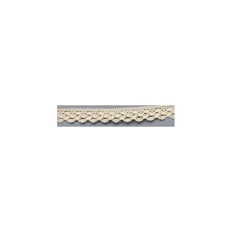 9324-102 PUNTILLA BOLILLO ENELDO 15 MM. ALGODON 100% MARFIL Venta en piezas de 25.00 M
