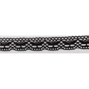 9328-004 PUNTILLA BOLILLO DAIKON 20 MM. ALGODON 100% NEGRO Venta en piezas de 25.00 M