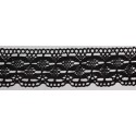 9330-004 PUNTILLA BOLILLO DAIKON 40 MM. ALGODON 100% NEGRO Venta en piezas de 25.00 M