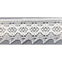 9335-000 PUNTILLA BOLILLO AJENUZ 55 MM. ALGODON 100% BLANCO Venta en piezas de 25.00 M