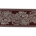 9356-100-1 TAPACOSTURAS JACQUARD 100 MM. POLIESTER 100% GRANATE Venta en piezas de 12.50 M