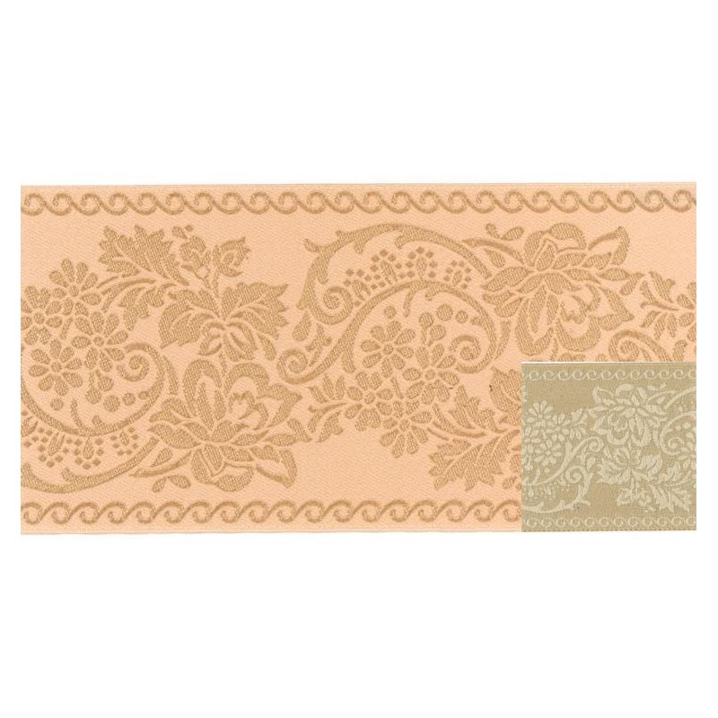 9356-100-7 TAPACOSTURAS JACQUARD 100 MM. POLIESTER 100% MOKA Venta en piezas de 12.50 M