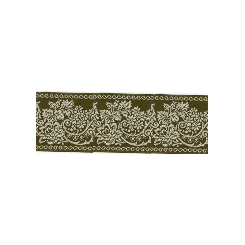 9356-50-3 TAPACOSTURAS JACQUARD 50 MM. POLIESTER 100% KIWI Venta en piezas de 25.00 M