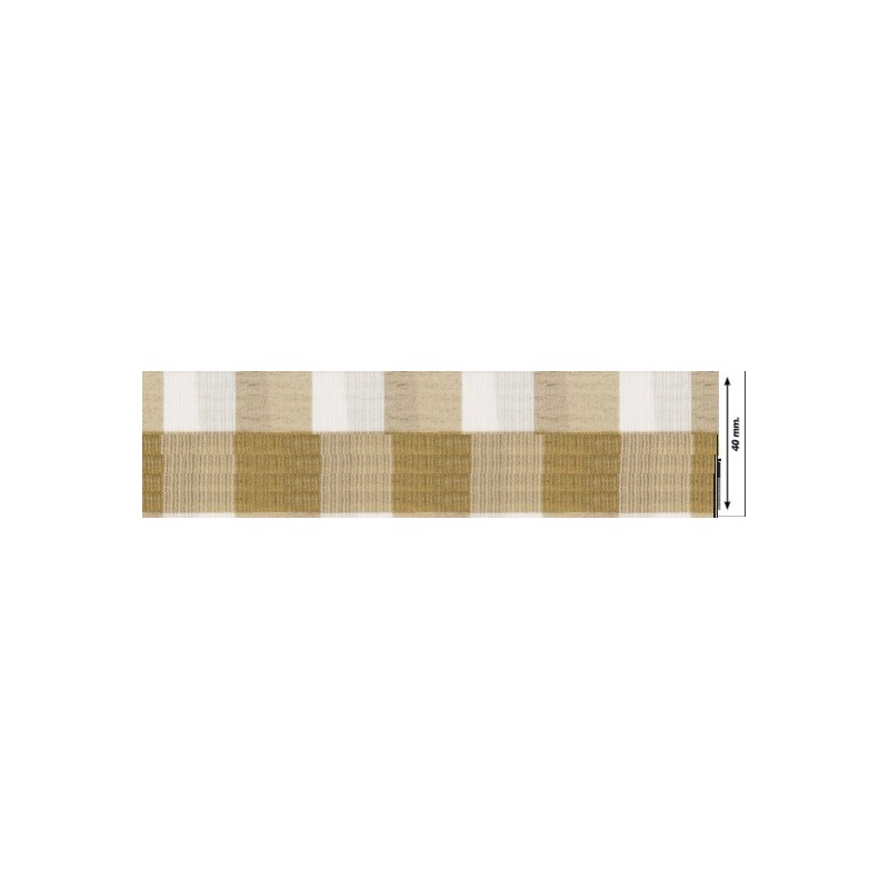 941204-40-0024 CINTA FANTASIA SAGITTA 40 MM. POLIESTER 50%-ALGODÓN 50% CAMEL Venta en piezas de 22.70 M