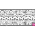 9485-0 GALON BOLILLO NADIR 60 MM. ALGODON 100% BLANCO Venta en piezas de 25.00 M