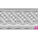 9487-0 PUNTILLA BOLILLO OHANA 75 MM. ALGODON 100% BLANCO Venta en piezas de 25.00 M