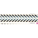 9555-30-2 CINTA JACQUARD 30 MM DANETTE ALGODON 100% NATURAL/AZUL Venta en piezas de 25.00 M