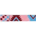 9568-40-2 CINTA REVERSIBLE ETNICA 40 MM. POLIESTER 100% ROSA/CELESTE/GRANA Venta en piezas de 15.00 M