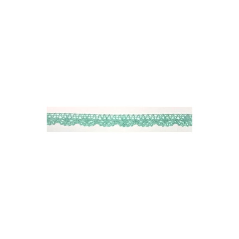 9614-031 PUNTILLA BOLILLO VENUS 15 MM. POLIESTER 100% MENTA Venta en piezas de 25.00 M