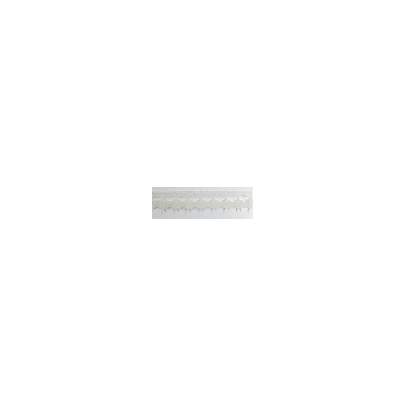 9626-102 PUNTILLA BOLILLO PAULINA 15 MM. POLIESTER 100% MARFIL Venta en piezas de 25.00 M