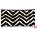 9637-40-92 CINTA JACQUARD 40 MM ADAN ACRILICO 50%-ALGODON 45%-PA. 5% NEGRO Venta en piezas de 12.50 M