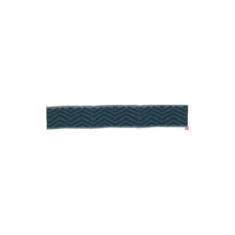 9656-30-2531 CINTA JACQUARD LIMBER 30 MM. ACRILICO 95%-ALGODON 3%-PA 2% AGUAMARINA Venta en piezas de 12.50 M
