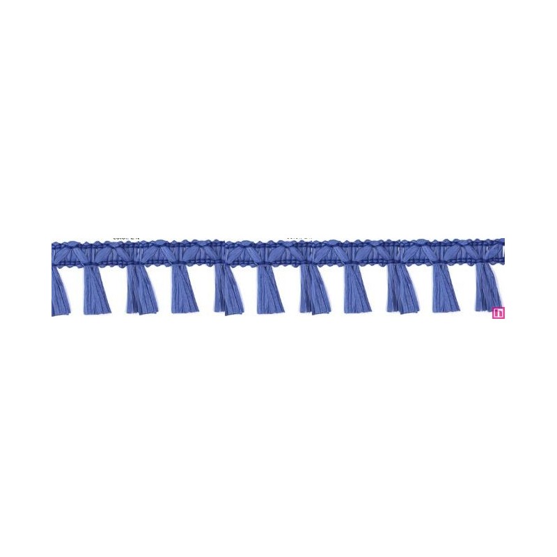 9670-130 FLECO FANTASIA JOHARI 40 MM. VISCOSA 90%-ACRILICO 10% AZUL Venta en piezas de 12.50 M