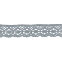 9702-29 PUNTILLA BOLILLO AURORA 30 MM. ALGODON 100% GRIS Venta en piezas de 25.00 M