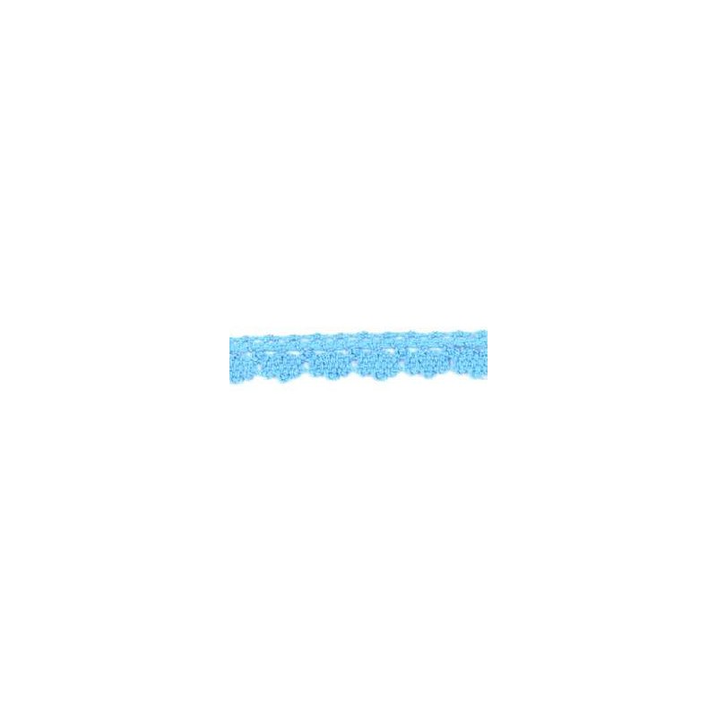 9706-21 PUNTILLA BOLILLO DIEGO 12 MM. ALGODON 100% CELESTE Venta en piezas de 25.00 M