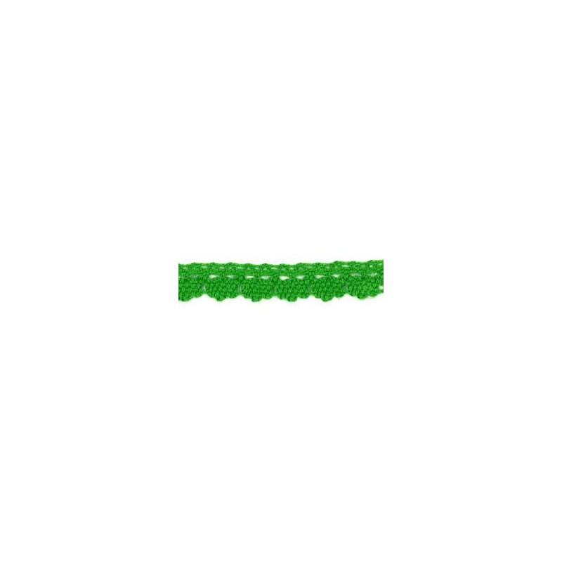 9706-9 PUNTILLA BOLILLO DIEGO 12 MM. ALGODON 100% CESPED Venta en piezas de 25.00 M