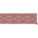 981253-0055 GALON FANTASIA ANDREA 45 MM. POLIESTER+PET ROSA/DORADO Venta en piezas de 9.10 M