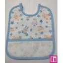 983488-021 BABERO ESTAMPADO+PANAMA MARINA 24X30 POLIESTER 60%-ALGODON 40% VIVO AZUL Venta en piezas de 3.00 U