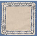 983687-000 PAÑUELO ENCAJE ALGODON 100% BLANCO Venta en piezas de 1.00 U