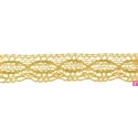9917-95 PUNTILLA BOLILLO 30 MM ZAHARI METALOPLASTICO 100% ORO Venta en piezas de 25.00 M