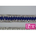 CH1581 AZUL DRIMO GALON FANTASIA TERMO-ADHESIVO 10 MM. METALIZADO AZUL Venta en piezas de 4.50 M