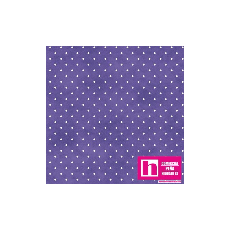 P0017-MAS609-VB PATCH. AMERICANO BEAUTIFUL BASICS-CLASSIC DOT (43) 110 CM. ALGODON 100% MALVA/BLANCO Venta en piezas de 7.00 M