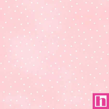 P0017-MAS8119-PW PATCH. AMERICANO BEAUTIFUL BASICS (005) SCATTER DOT-110 CM. ALGODON 100% ROSA BEBE Venta en piezas de 4.55 M