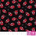 P108-13080018-02 PATCH. AMERICANO MARVEL SPIDERMAN (02) - 110 CM. ALGODON 100% NEGRO/ROJO Venta en piezas de 7.00 M