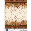 P121-AHOM6212EMU PATCH. AMERICANO AUTUMN HOMESTEAD (05) 110 CM. ALGODON 100% CREMA/CALABAZA Venta en piezas de 7.00 M