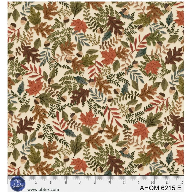 P121-AHOM6215E PATCH. AMERICANO AUTUMN HOMESTEAD (12) 110 CM. ALGODON 100% CREMA/MULTI Venta en piezas de 7.00 M