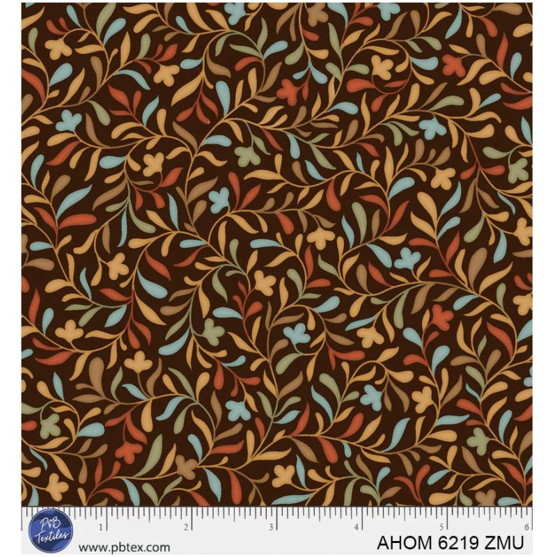 P121-AHOM6219ZMU PATCH. AMERICANO AUTUMN HOMESTEAD (14) 110 CM. ALGODON 100% MARRON/MULTI Venta en piezas de 7.00 M