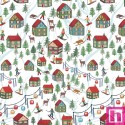 P121-CHM35915-W PATCH. AMERICANO CHRISTMAS MINIATURES III (03) 110 CM. ALGODON 100% BLANCO Venta en piezas de 7.00 M