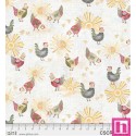 P121-CSCR5721E PATCH. AMERICANO CHICKEN SCRATCH (04) 110 CM. ALGODON 100% GRIS/BEIG Venta en piezas de 7.00 M