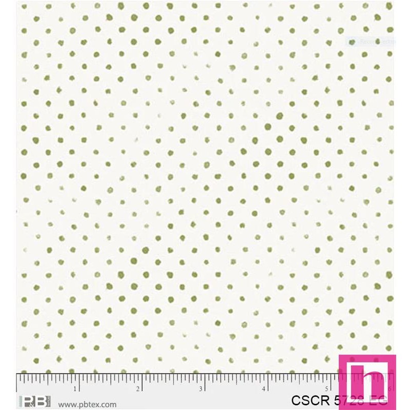 P121-CSCR5728EG PATCH. AMERICANO CHICKEN SCRATCH (08) 110 CM. ALGODON 100% MARFIL/VERDE Venta en piezas de 7.00 M
