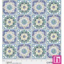 P121-CYPR5576B PATCH. AMERICANO CYPRUS (08) 110 CM. ALGODON 100% CREMA/AZUL Venta en piezas de 7.00 M