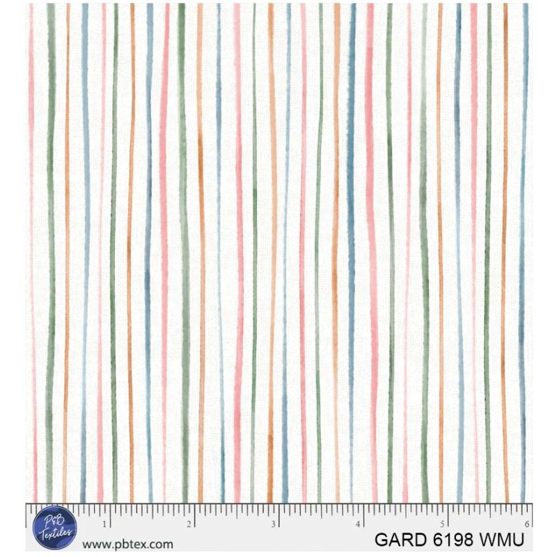 P121-GARD6198WMU PATCH. AMERICANO GARDENSCAPE (10) 110 CM. ALGODON 100% BLANCO/MULTI Venta en piezas de 7.00 M