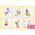 P121-HEAS4967PA PATCH. AMERICANO HOPPY EASTER (01) PANEL 60X110 CM. ALGODON 100% BLANCO/MULTI Venta en piezas de 7.00 M