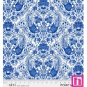 P121-PORC5504WB PATCH. AMERICANO PORCELAINA (02) 110 CM. ALGODON 100% BLANCO/AZUL Venta en piezas de 7.00 M