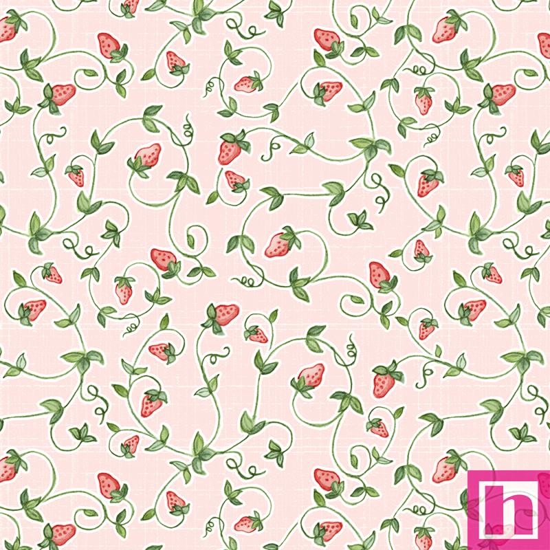 P121-SCOT 6545 LTPINK PATCH. AMERICANO STRAWBERRY COTTAGE (11) 110 CM. ALGODON 100% ROSA Venta en piezas de 6.90 M