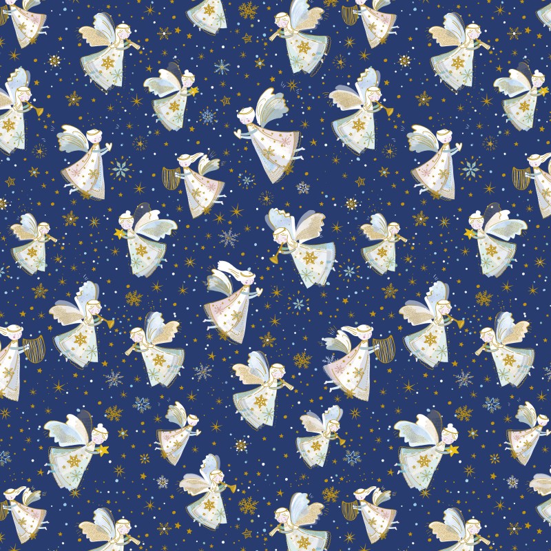 P121-TTRE6303DB PATCH. AMERICANO TURNOWSKY TREASURES (07) 110 CM. ALGODON 100% AZUL Venta en piezas de 7.00 M