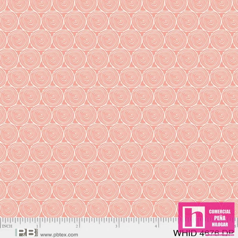 P121-WHID4676DP PATCH. AMERICANO WOODLAND HIDEAWAY (12) 110 CM. ALGODON 100% ROSA Venta en piezas de 7.00 M