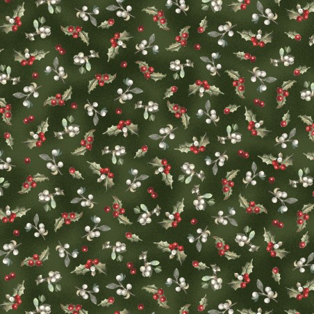 P121-WISO6232G PATCH. AMERICANO WINTER SONG (05) 110 CM. ALGODON 100% VERDE Venta en piezas de 7.00 M